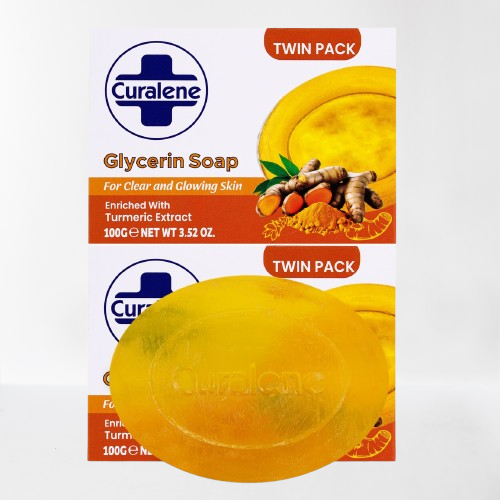 Curalene Turmeric Glycerin Soap Twin Pack