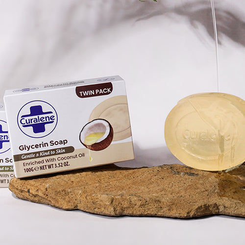 Curalene coconut oil glycerin soap