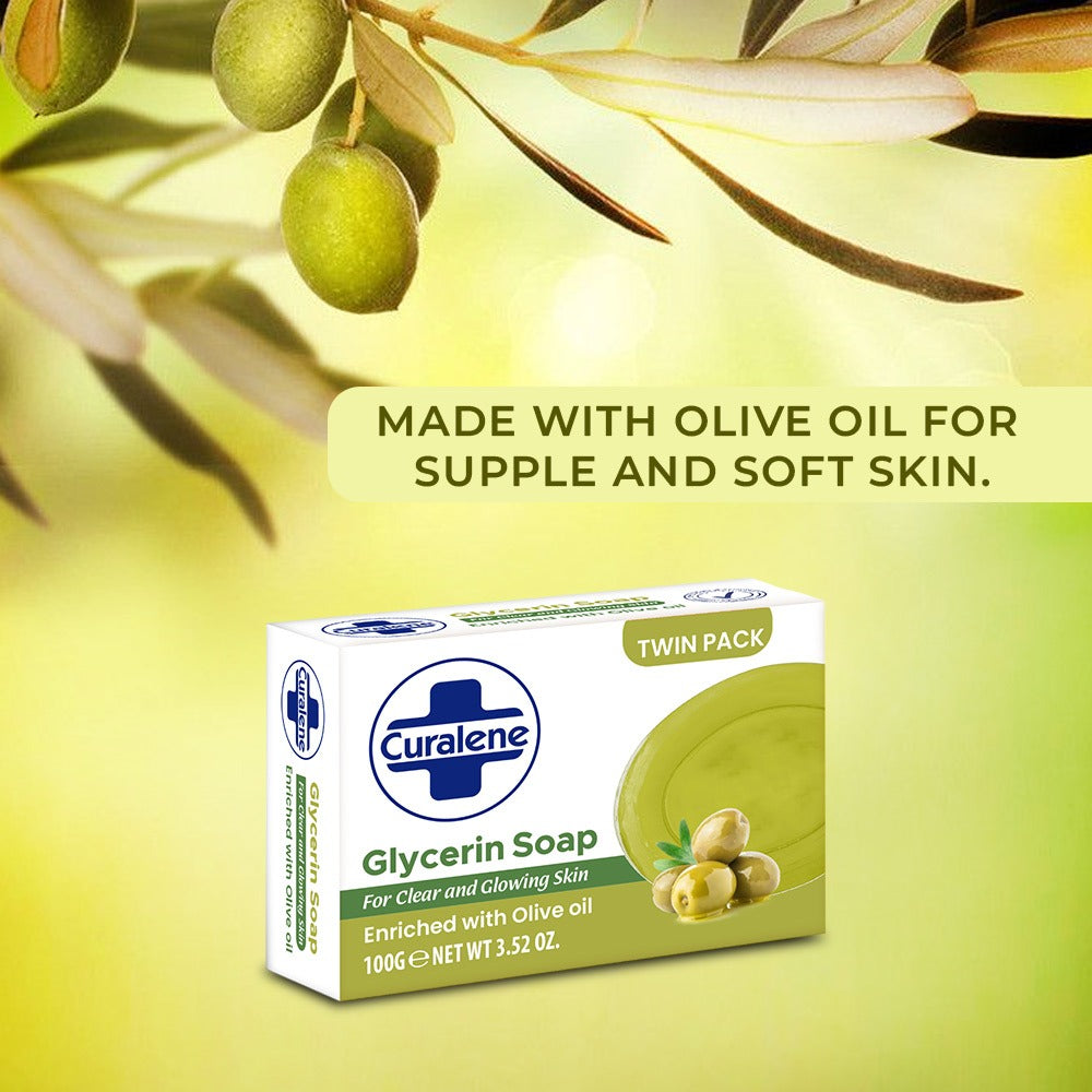 Curalene olive oil soap bar glycerin