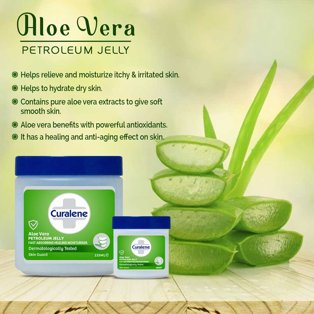 Curalene petroleum jelly with aloe vera