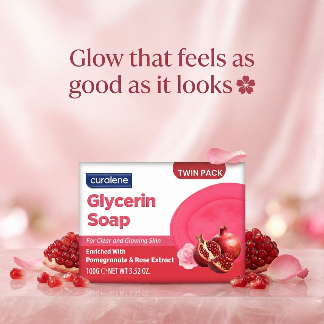 Curalene Pomegranate & Rosy Glycerin Soap
