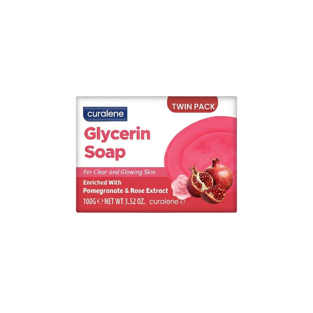 Curalene Pomegranate & Rosy Glycerin Soap