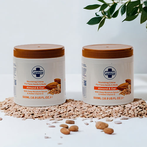 Curalene almond oil & oats hydration crème