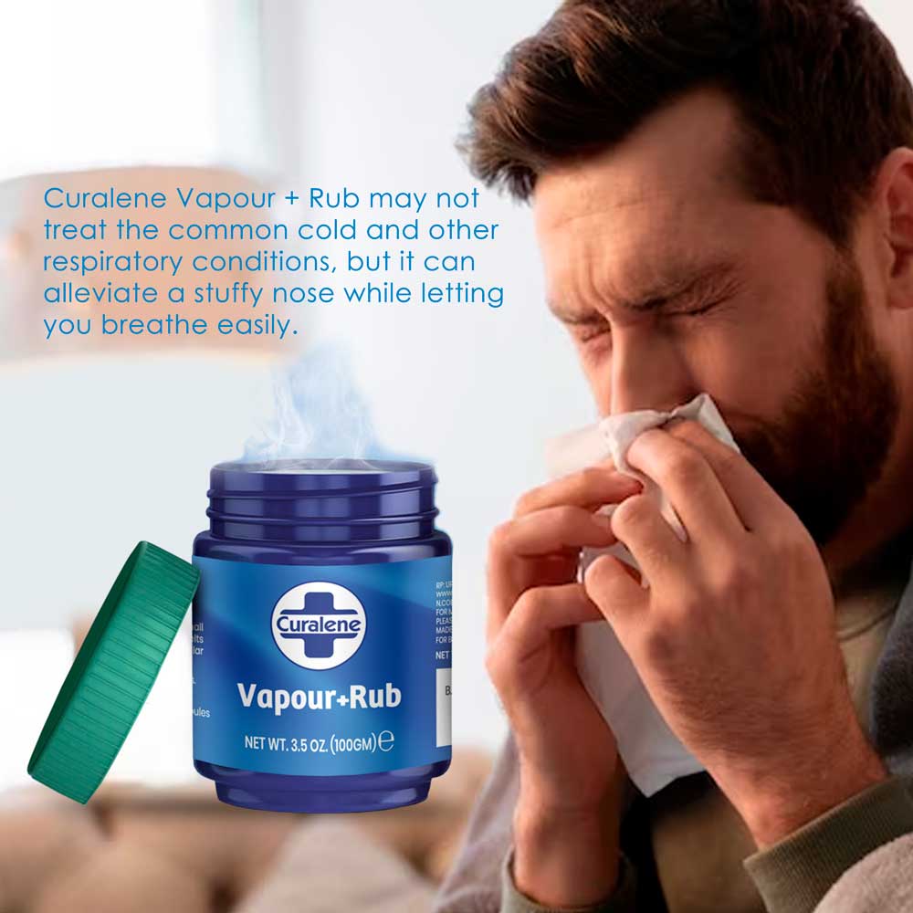 Curalene chest rub for blocked nose