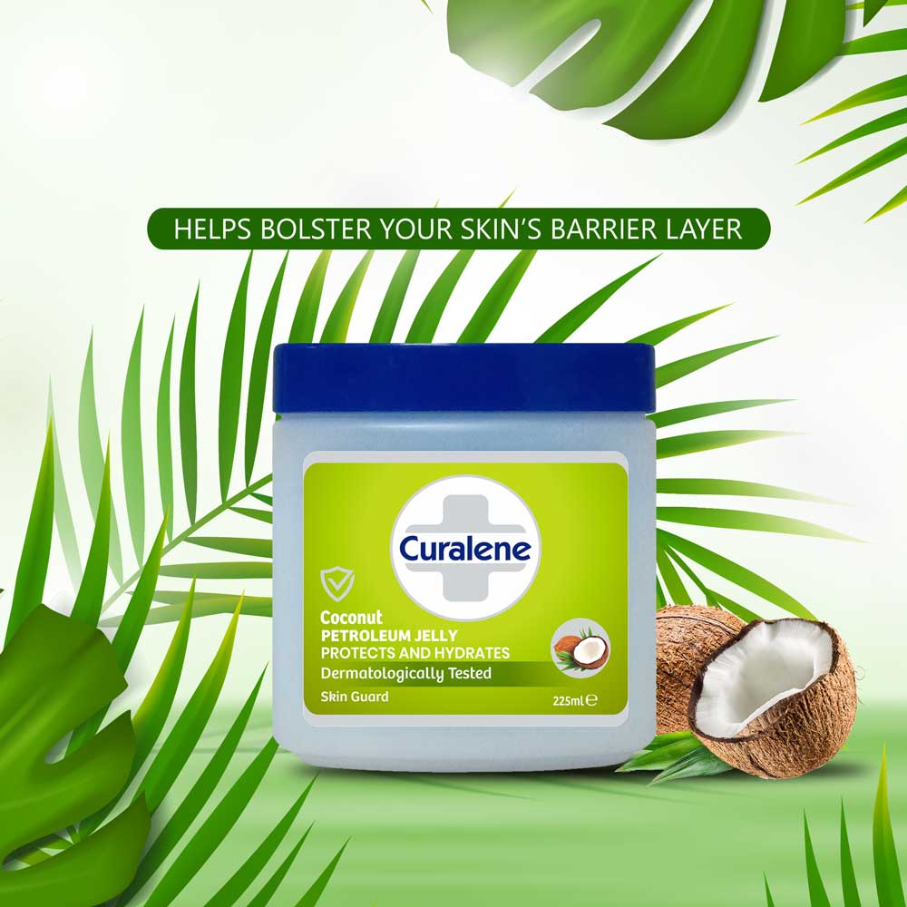 Curalene coconut oil infused petroleum jelly
