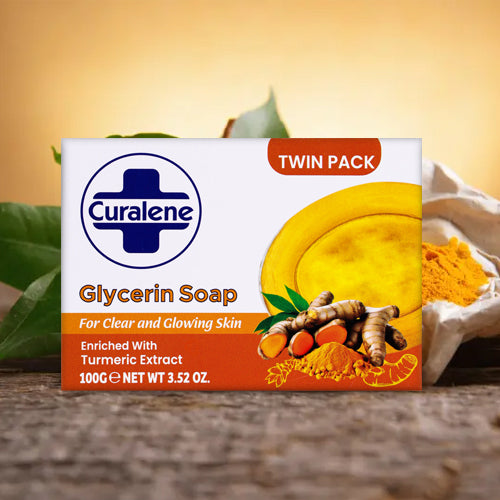Curalene glycerin soap for glowing skin