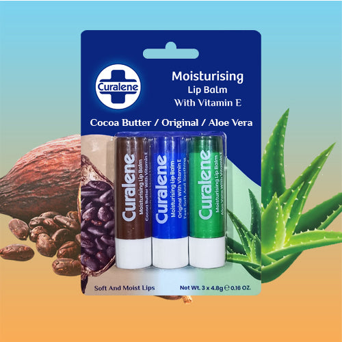 Curalene hydrating lip balm trio