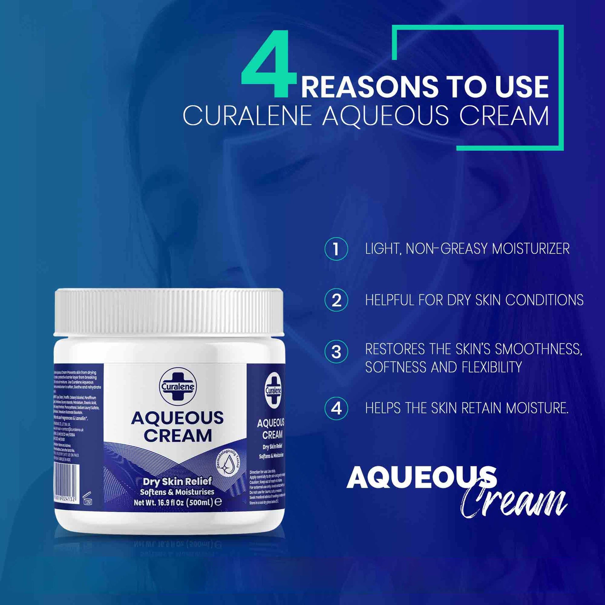 Curalene non-greasy moisturizing cream
