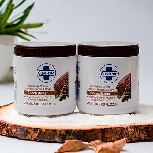 Curalene radiant skin cocoa butter moisturizer