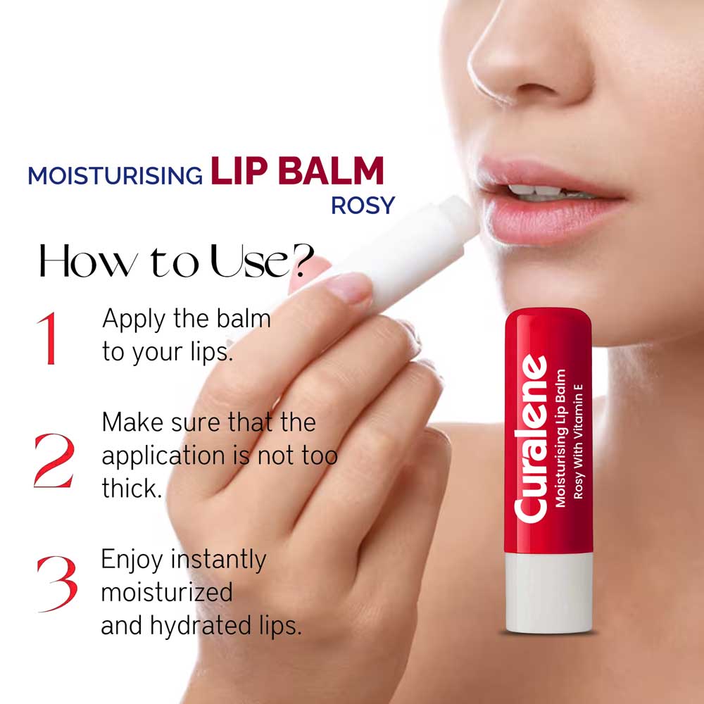 Curalene rose and vitamin E lip care