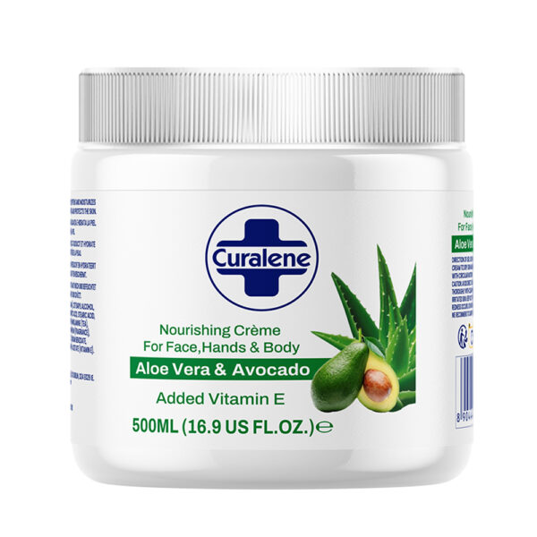 Curalene Aloe Vera & Avocado Body Crème (500ml)