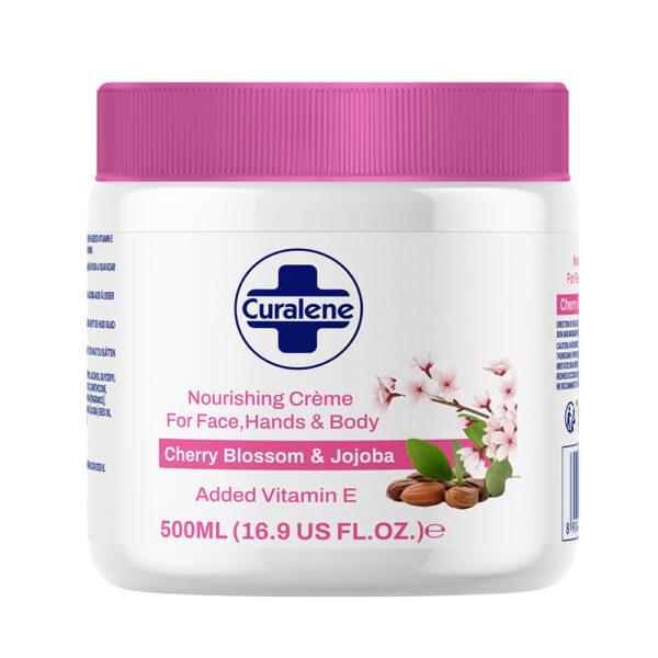 Curalene Cherry Blossom & Jojoba Body Crème (500ml)