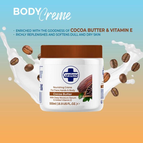 Curalene Cocoa Butter Body Crème (500ml) - Image 2