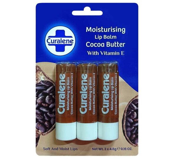 Cocoa Butter Moisturising Lip Balm Stick (Pack of 3) - Image 4