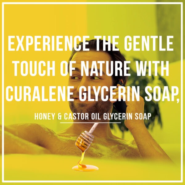 Curalene Glycerin Soap with Honey and Castor oil (Twin Pack) - Image 4