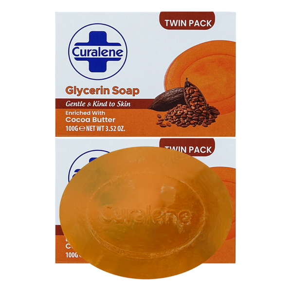 Curalene Glycerin Soap with Cocoa Butter (Twin Pack)