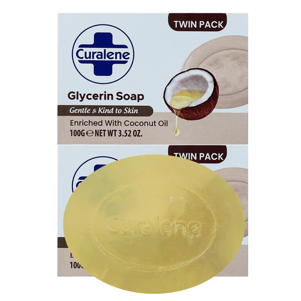 Curalene Glycerin Soap with Coconut oil (Twin Pack)